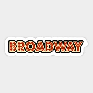 Broadway Design Sticker